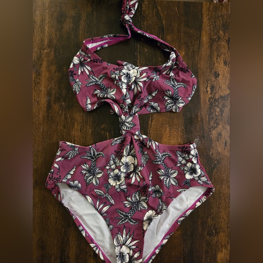 NWT Adore Me Floral One Piece Swim Suit